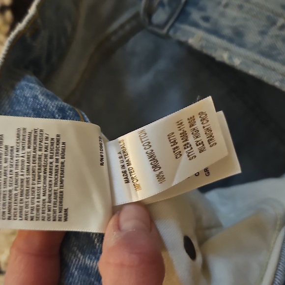 Agolde Riley Hi Rise Straight Crop 28 - Picture 5 of 7